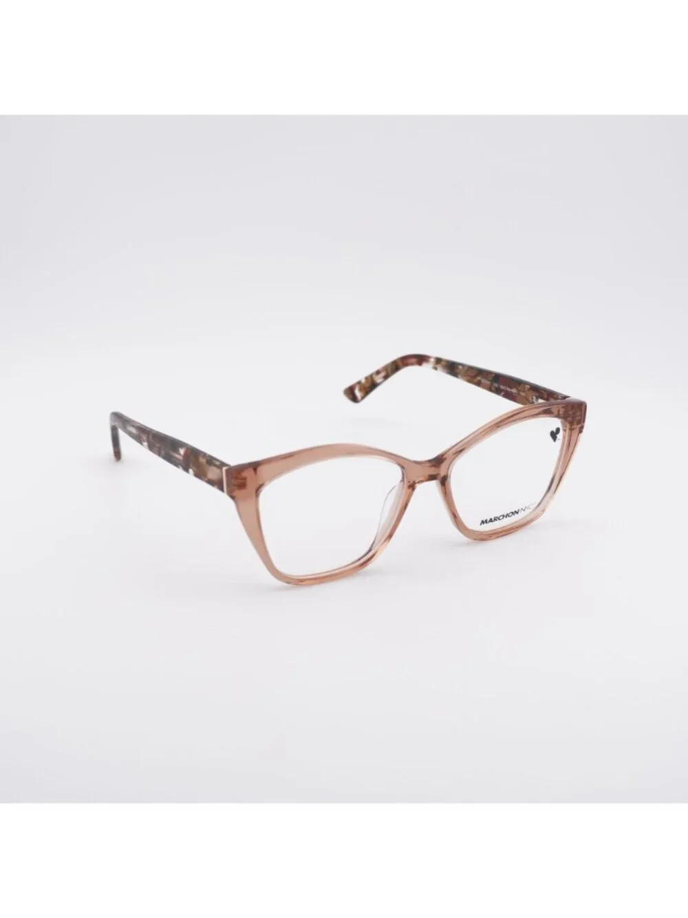 Marchon M-5041 204 Eyeglasses Taupe Crystal 54mm Square Frame